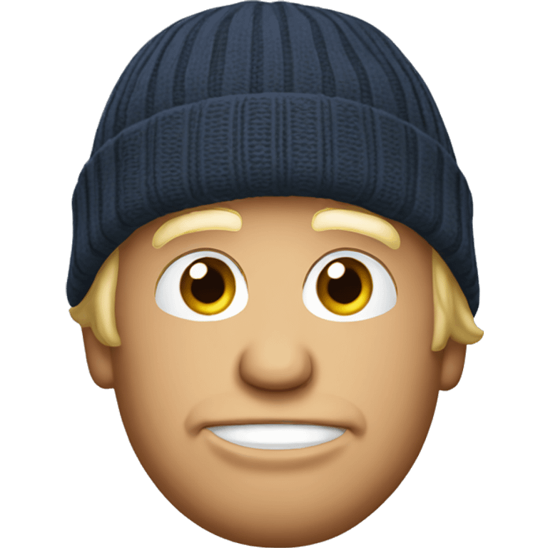 Donald trump with a beanie emoji