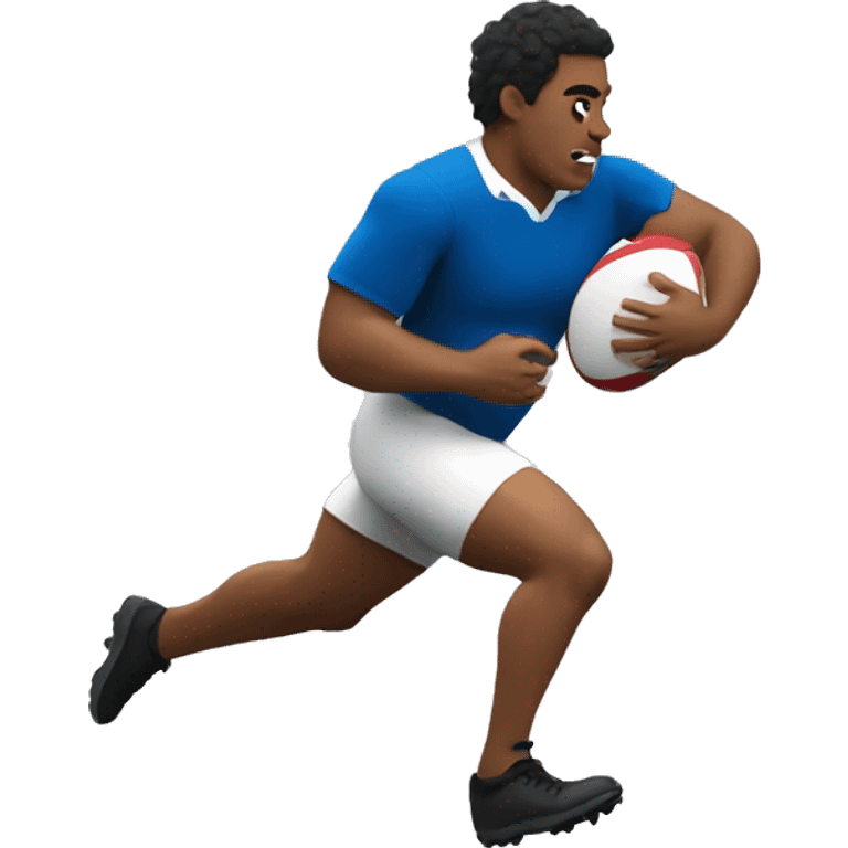 rugby tag player running with the bal emoji