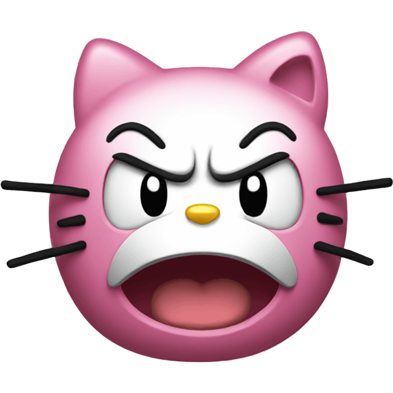 Angry hello Kitty  emoji