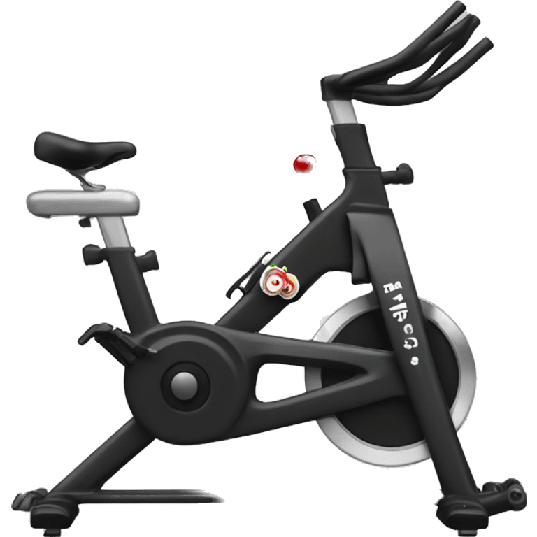 Spin bike and gin glass emoji