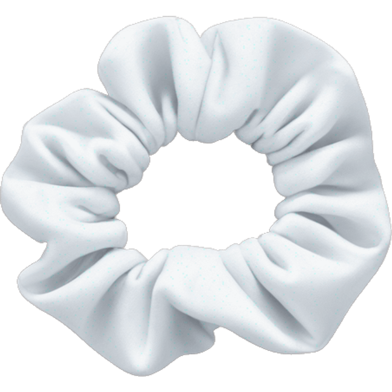 white scrunchie only emoji