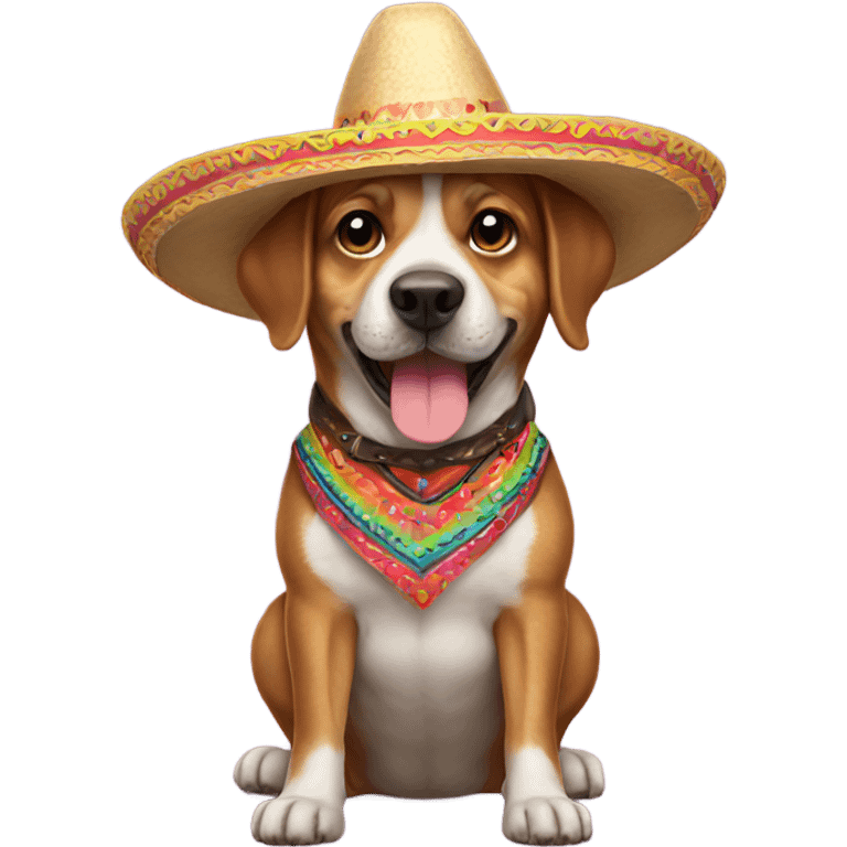 Dog with sombrero emoji