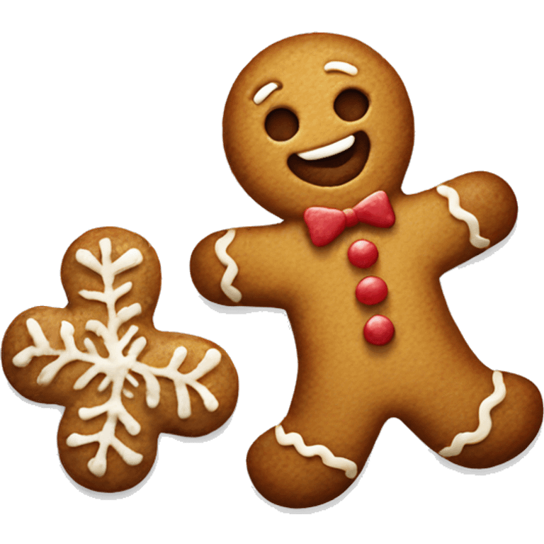 Gingerbread man emoji