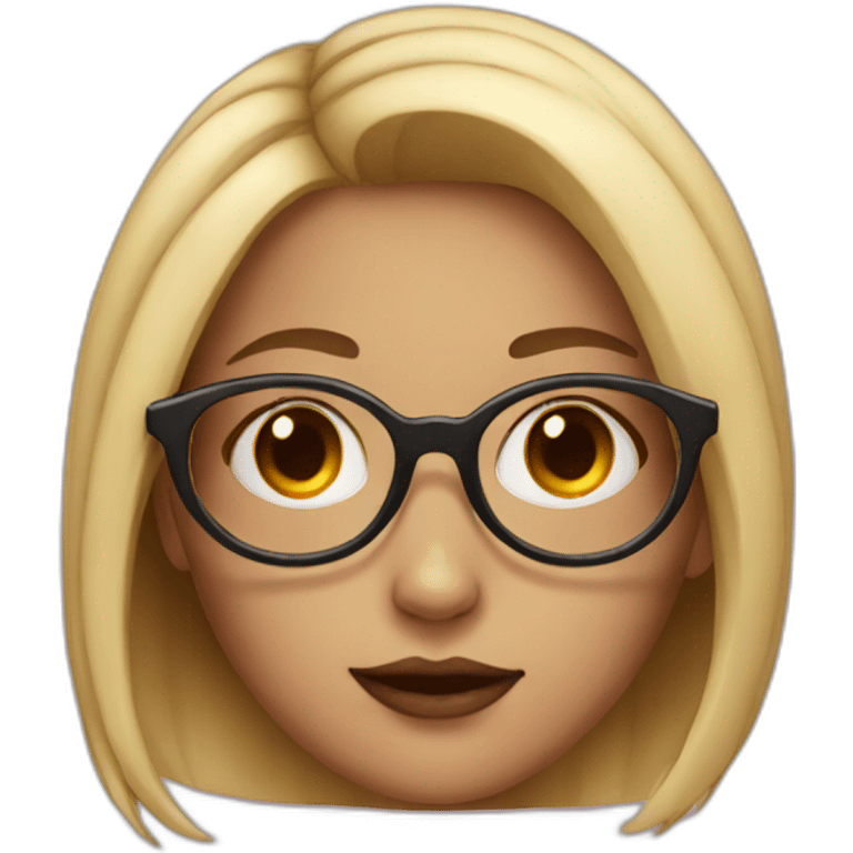 girl-with-round-glasses-and-makeup emoji