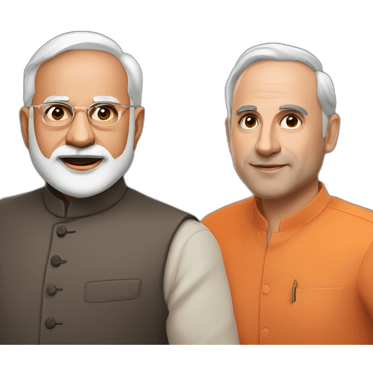 Narendra modi and meloni emoji