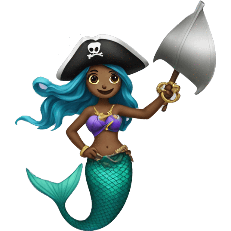 Mermaid pirate emoji