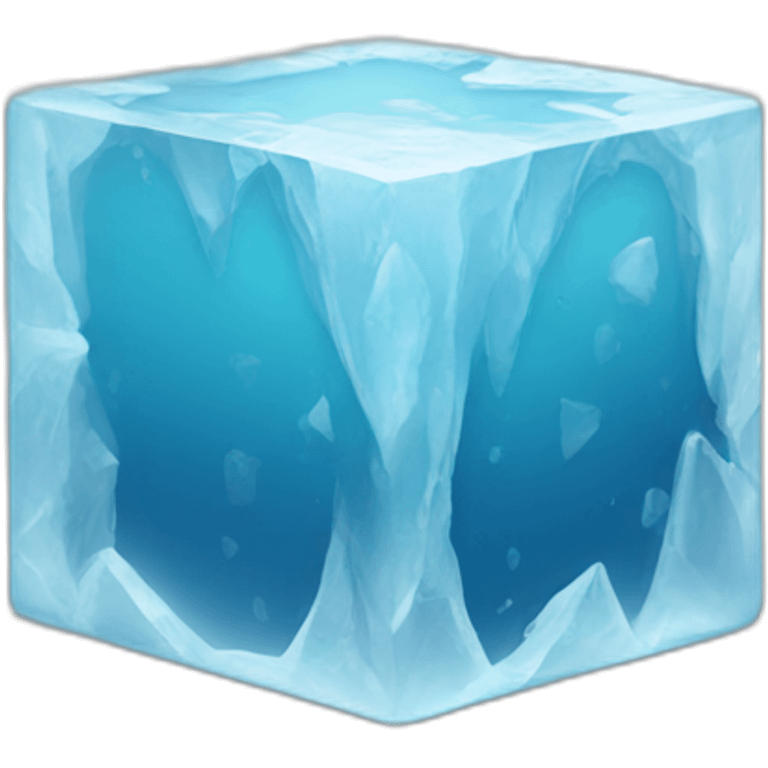 Frozen cube emoji