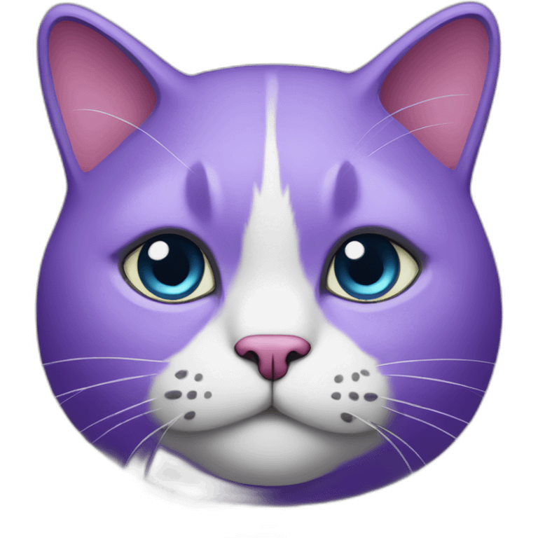 purple-fat-cat emoji