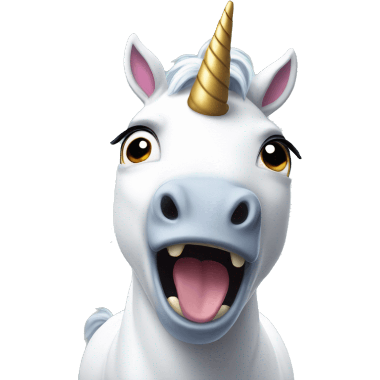 unicorn freaking out emoji