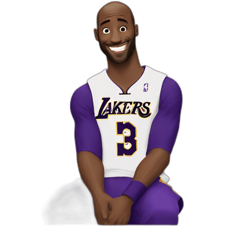 Kobe Bryant laughed while sitting in a helicopter emoji