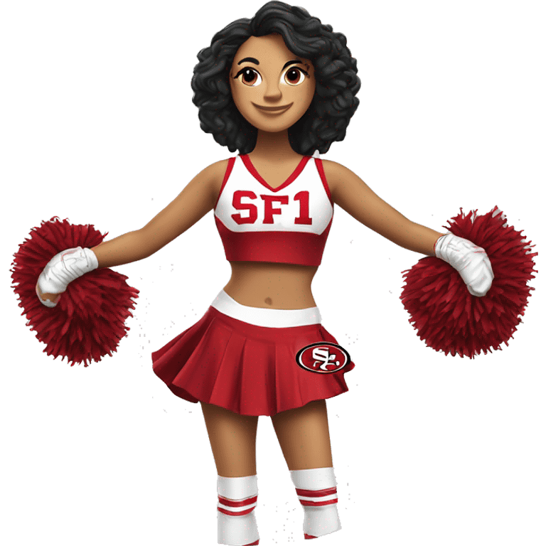 SF 49er cheerleader Mexican  emoji