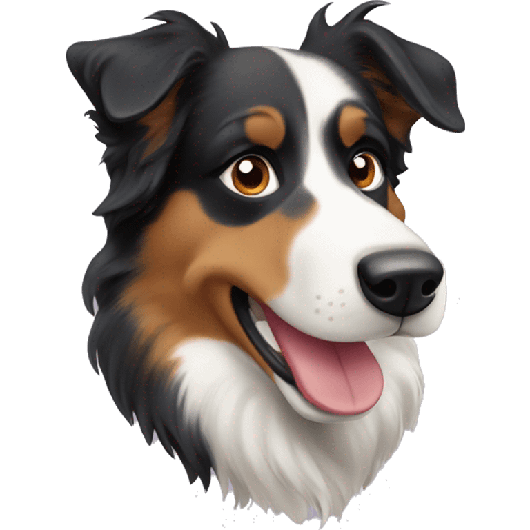 An Australian Shepard dog emoji