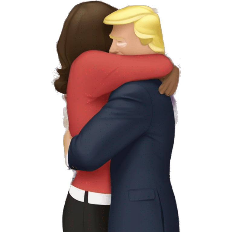 Trump hugging Kamala  emoji