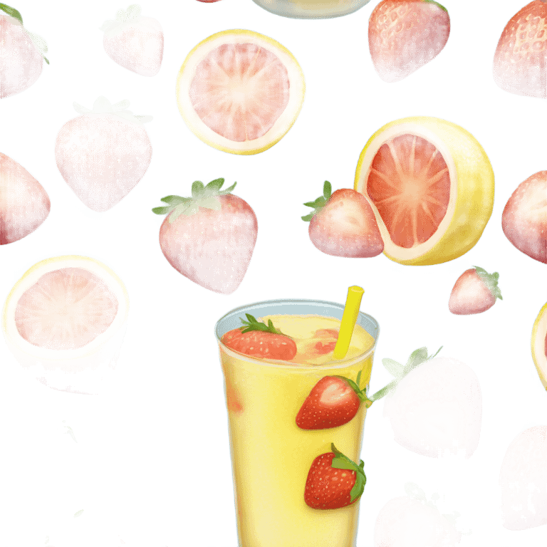 strawberry lemonade  emoji