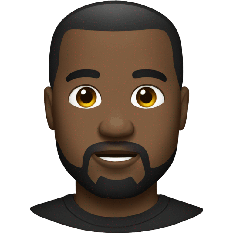 kanye west in black t-shirt emoji