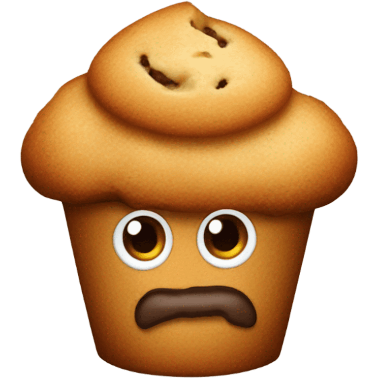 Muffin mixed with porter emoji