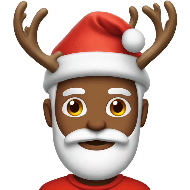 Santa with antlers emoji