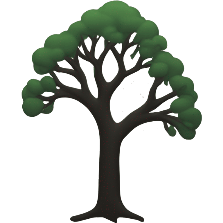 tree silhouette emoji