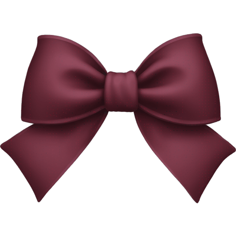 Burgundy bow emoji