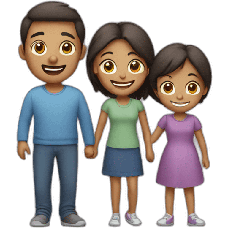 happy family of four emoji