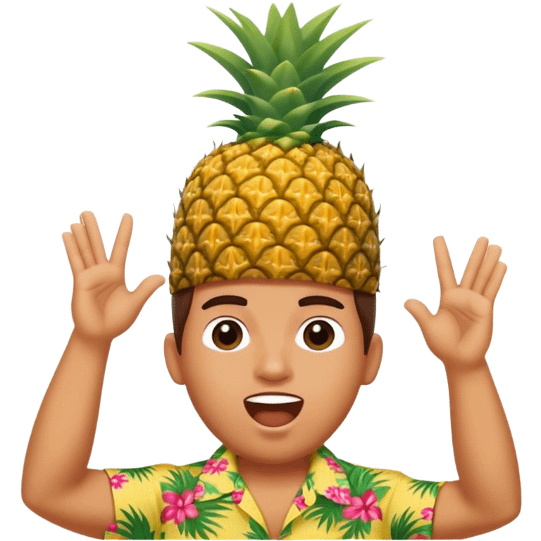 Pineapple Singing  emoji