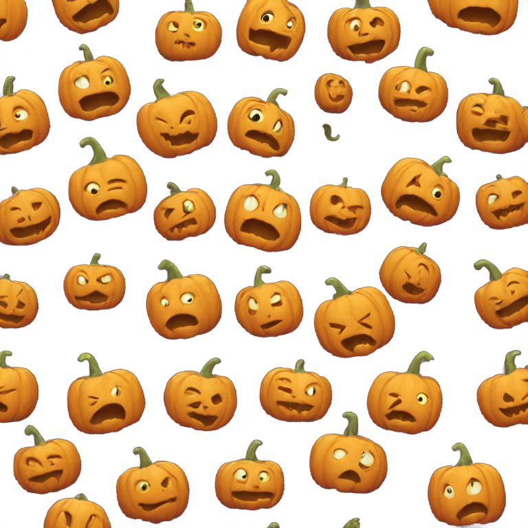 Pumpkin head emoji