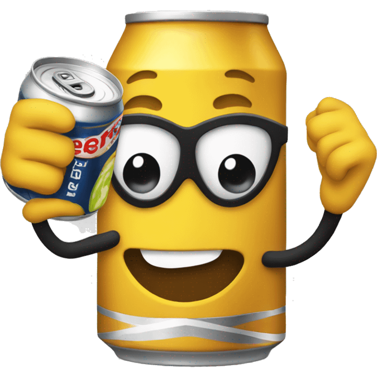 cheers with can of energy emoji