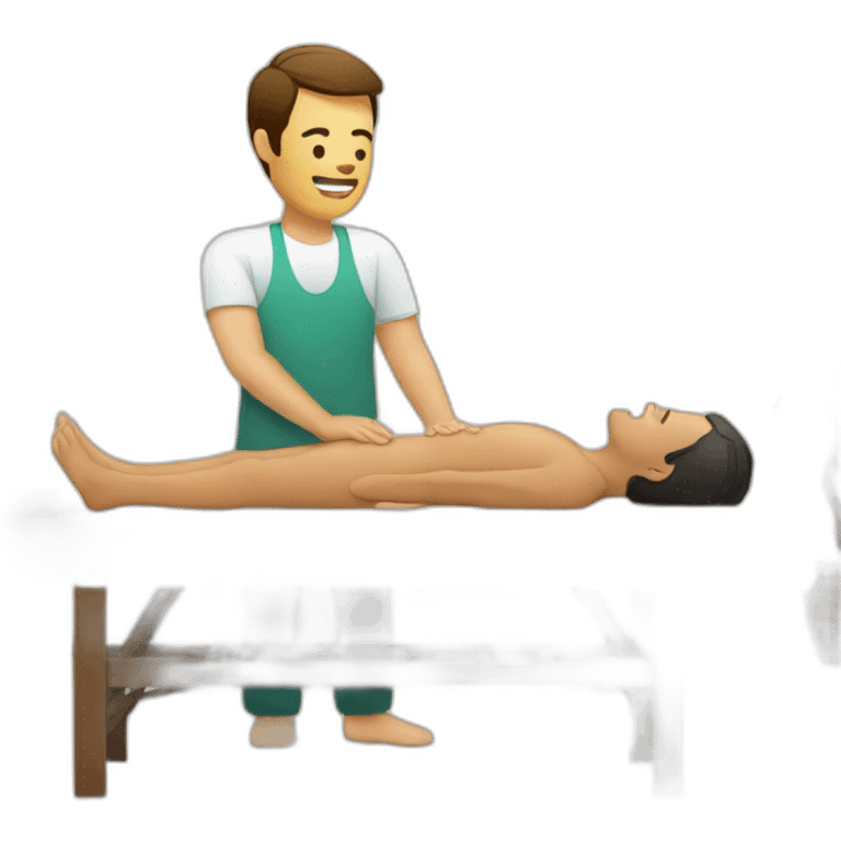 man having a massage emoji