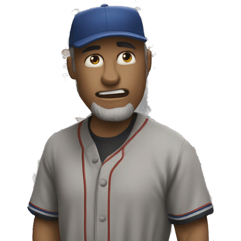 Make an angry baseball coach a emoji