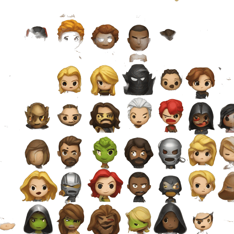 Heroes vs villains  emoji