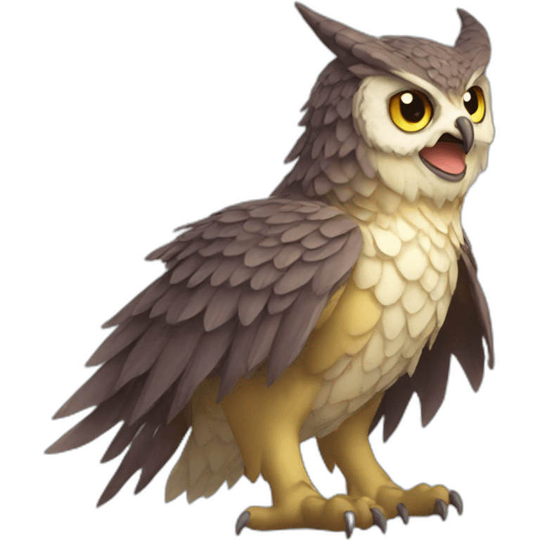 Owl dragon emoji