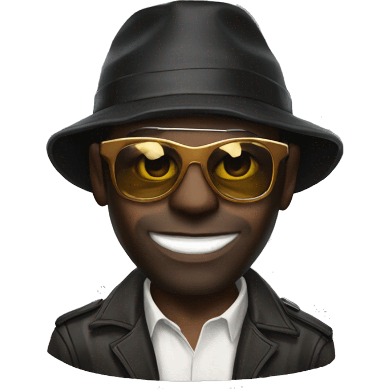 create grom gta v rp black guy criminal with mask hat and glasees emoji