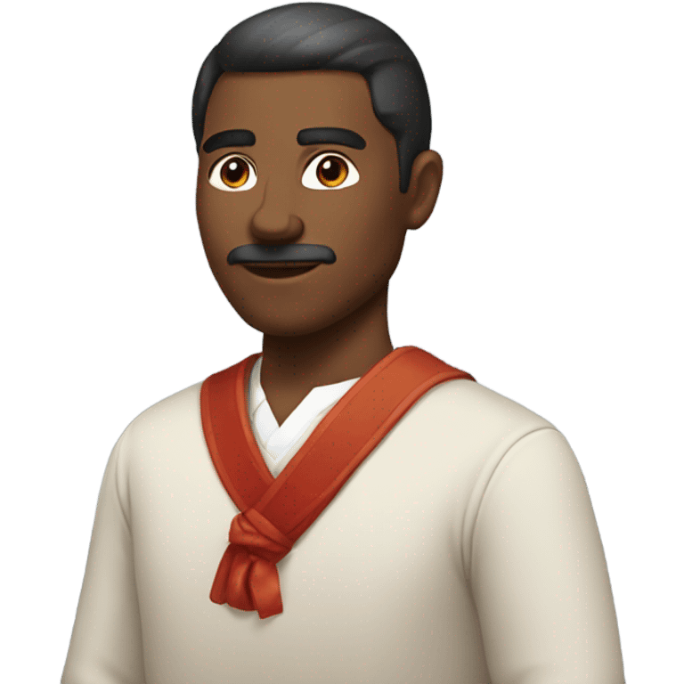 confident male in traditional look emoji