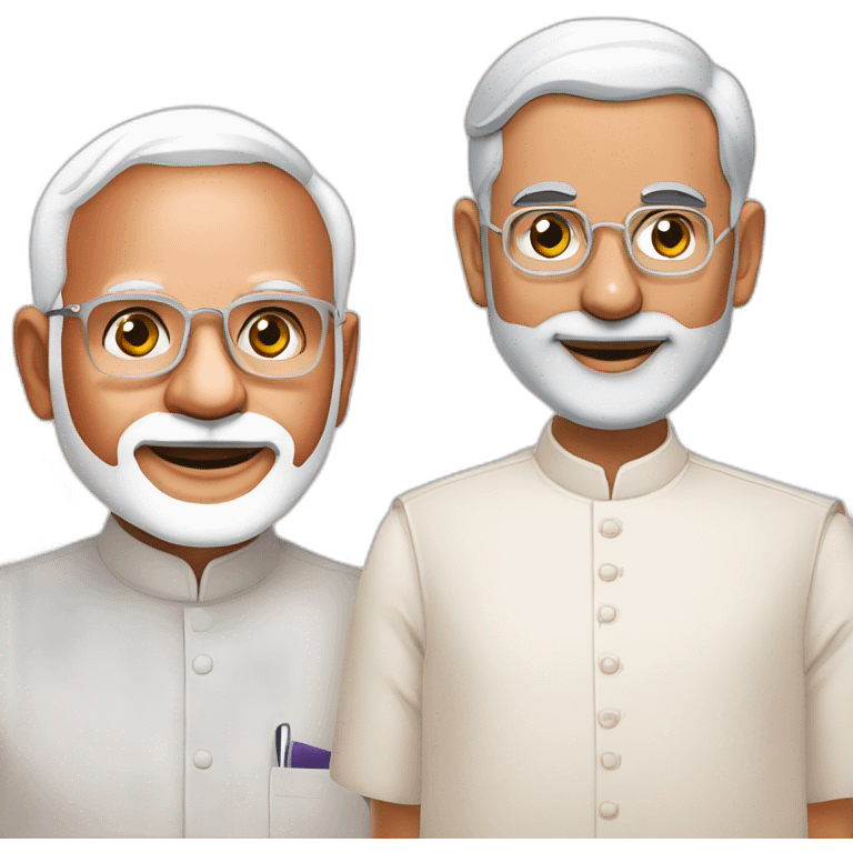 Narendra Modi and Rahul gandi ka jhagada emoji