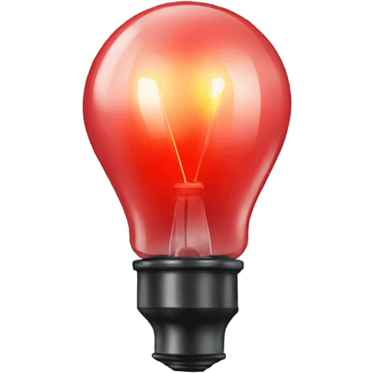 red light bulb emoji