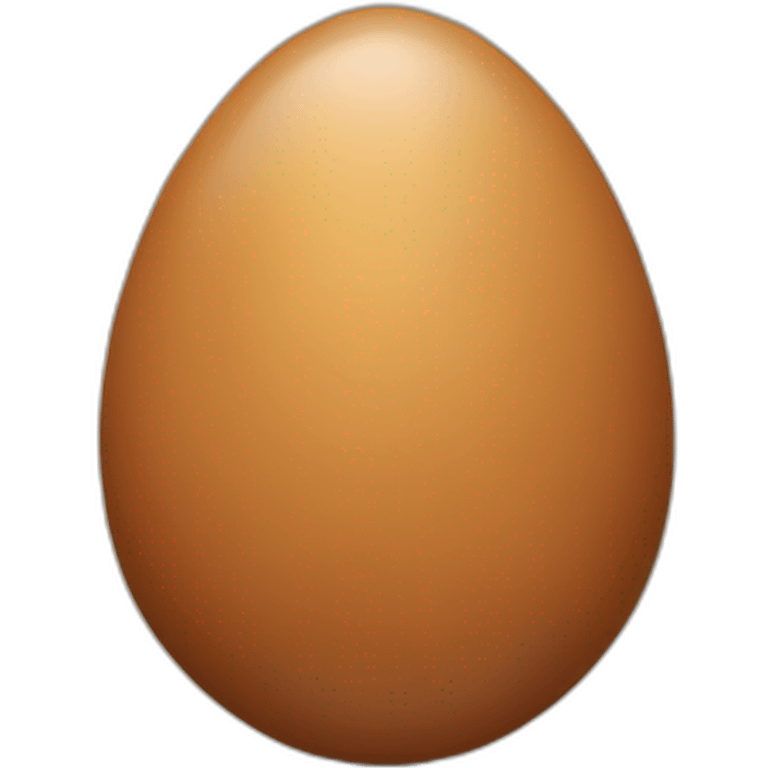 Brown egg emoji