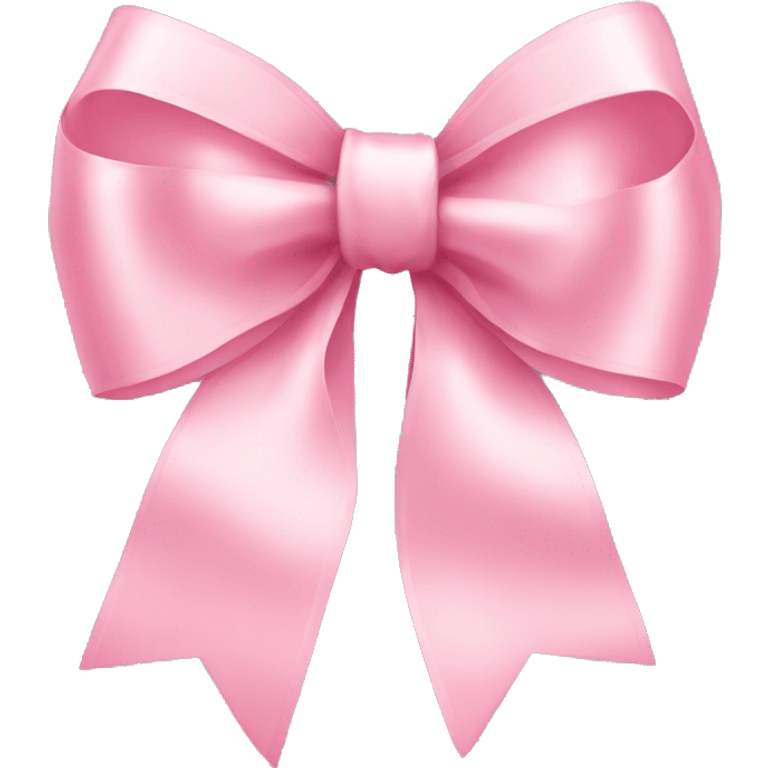 light pink ribbon bow emoji