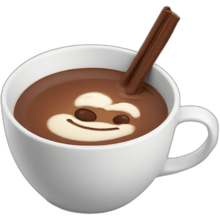 Grogu boit chocolat chaud emoji