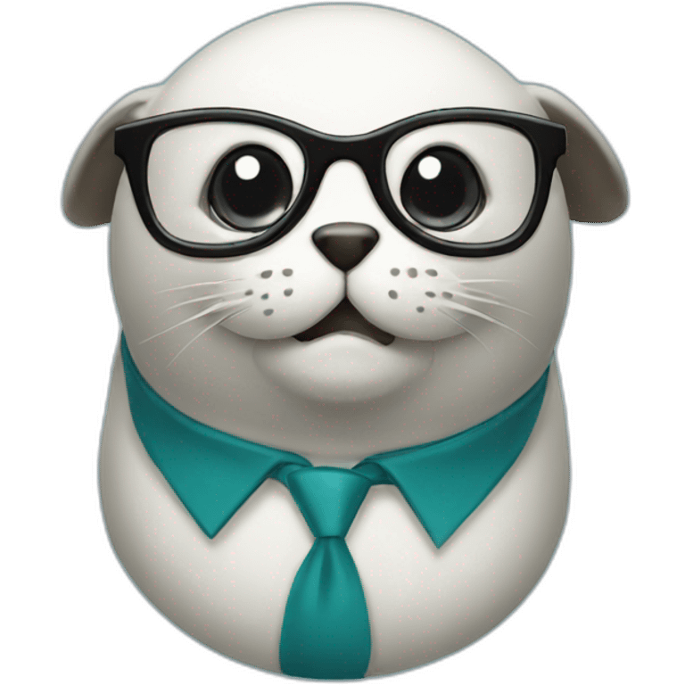 Nerd seal emoji