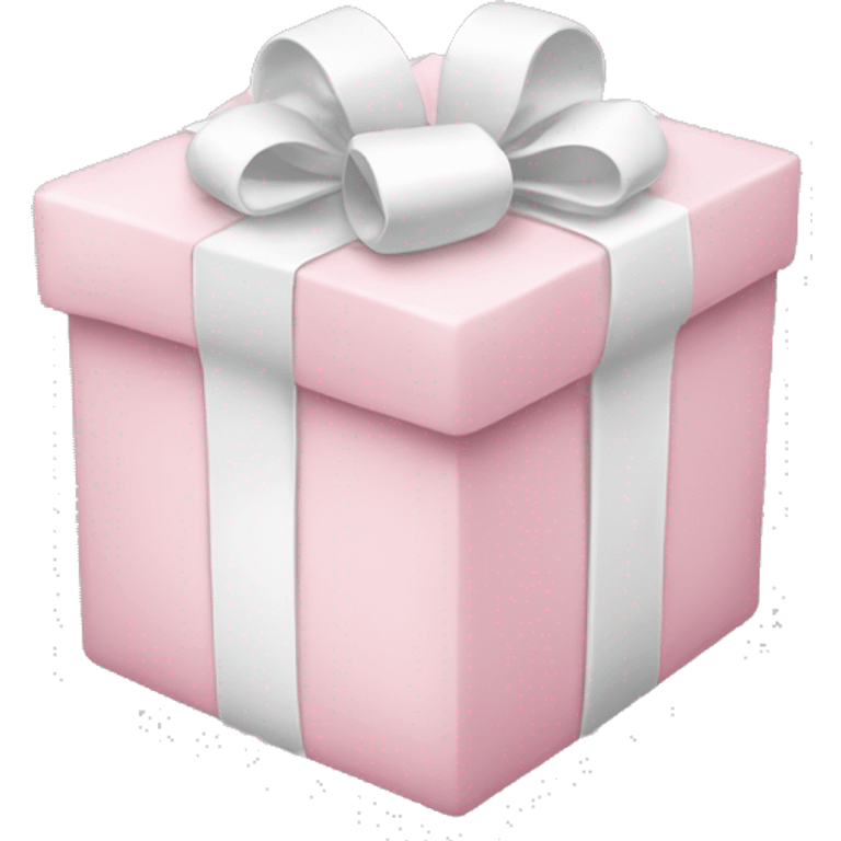 Light pink and white present emoji