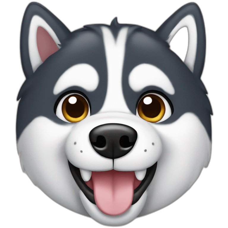 husky cafe sin los dientes de delante emoji