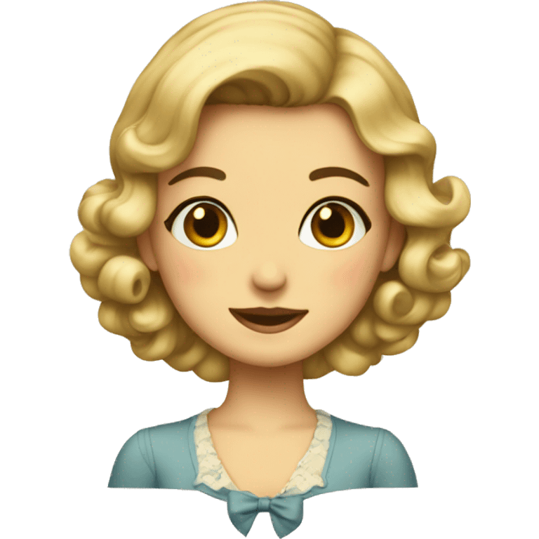 Vintage Girl emoji