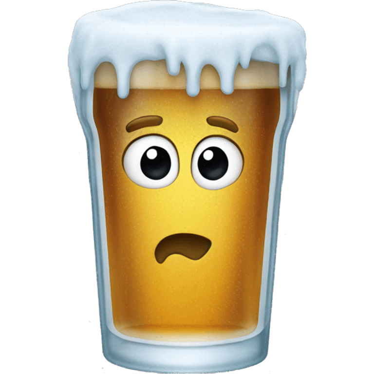 a frosty empty pint glass emoji