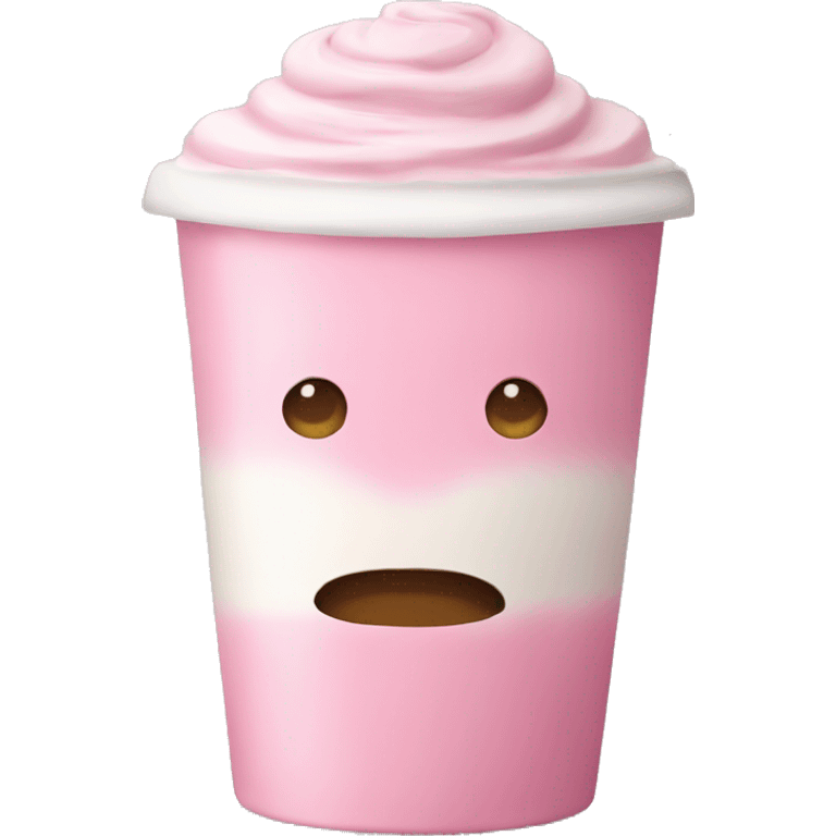 Pink latte emoji