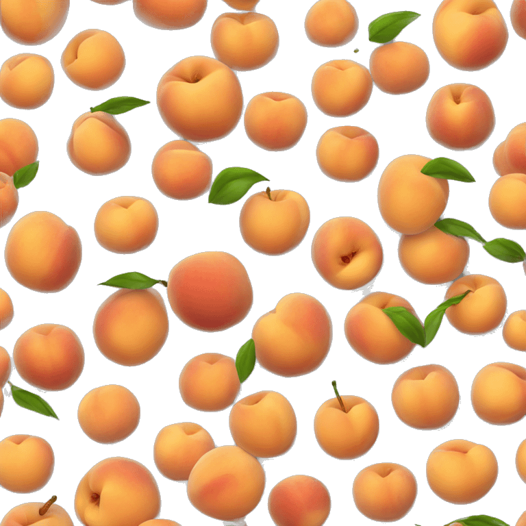 Juicy WET peach fruit emoji