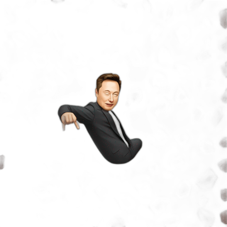 falling elon musk emoji