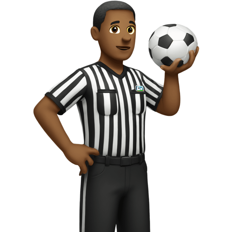 Soccer referee emoji