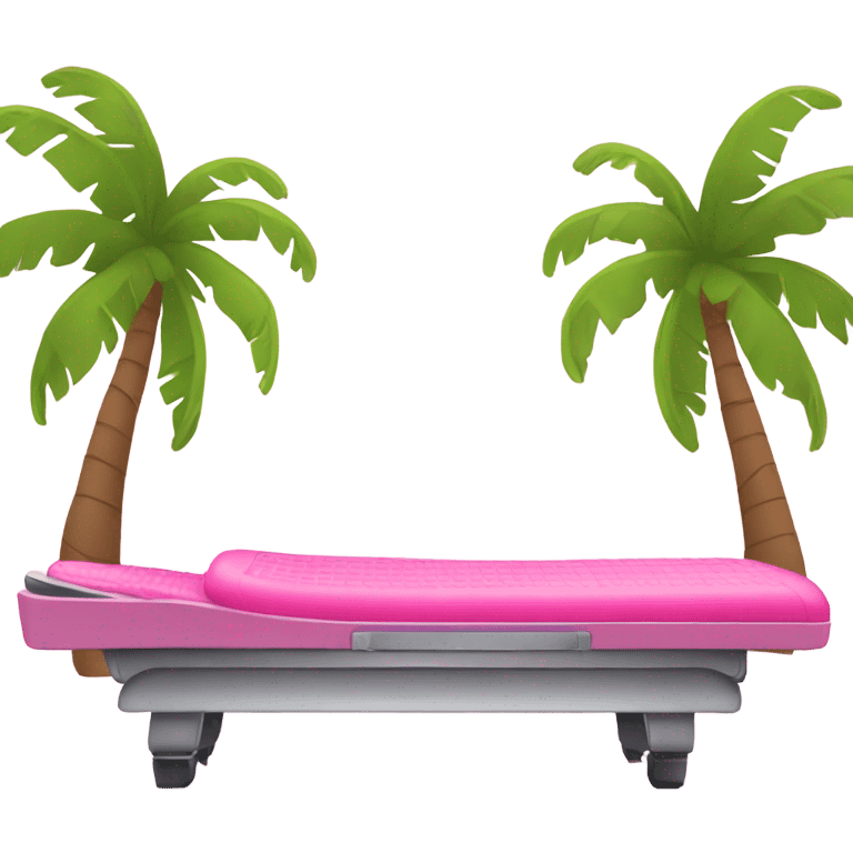 Pink tanning bed  emoji