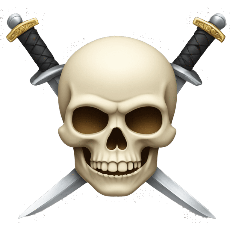 Skull with swords emoji