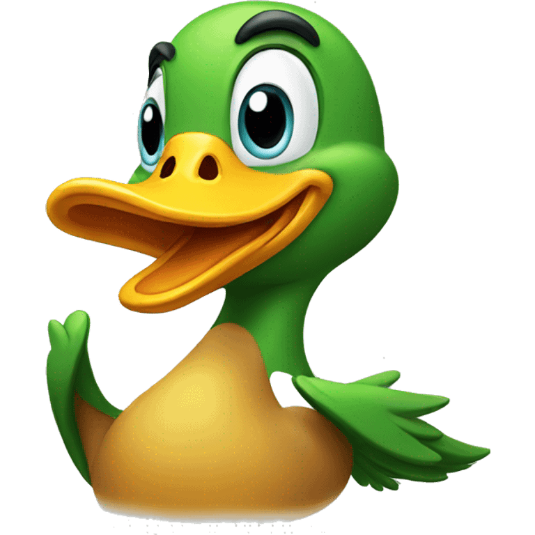 duck with his thumbs up emoji